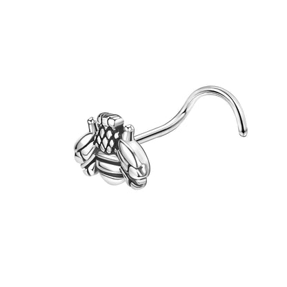 20G-Little-Bee-Nose-Studs-Piercing-Nose-Bone-Shape-L-Shape-Crokscrew-Nose-Rings-Stainless-Steel-Nostril Piercing