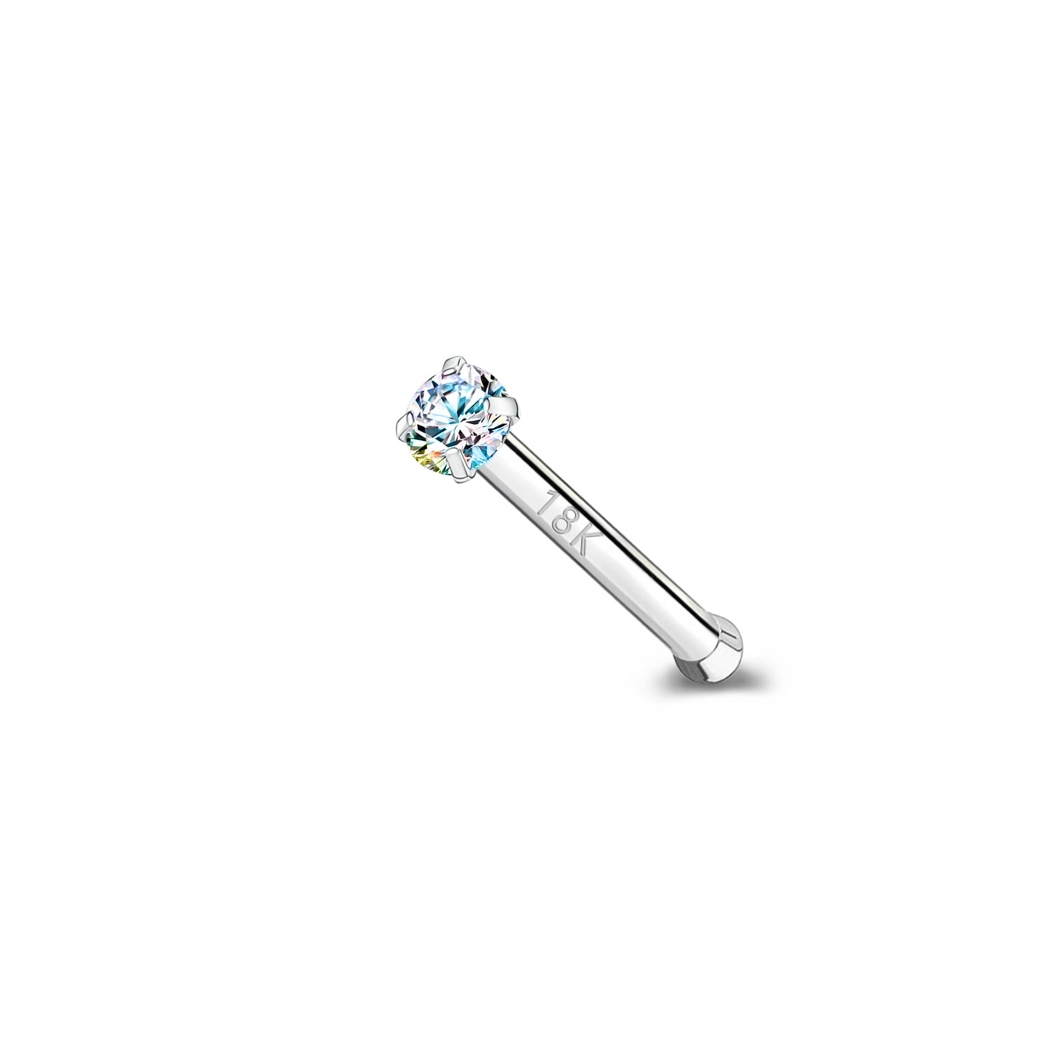 20G-AB-White-Zircon-Nose-Studs-Piercing-Nose-Bone-Shape-Nose-Rings-18K-Plated-Nostril-Piercing