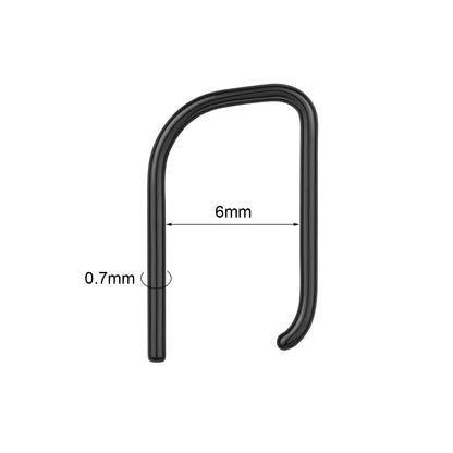 16g Basic Nose Ring U-Shaped Septum Ring Ear Piercing Jewelry