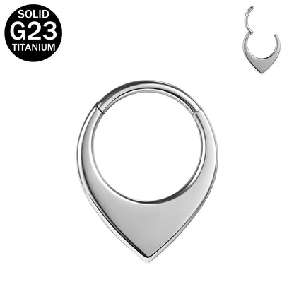 16g G23 TItanium Nose Ring Triangle Septum Ring Piercing Jewelry