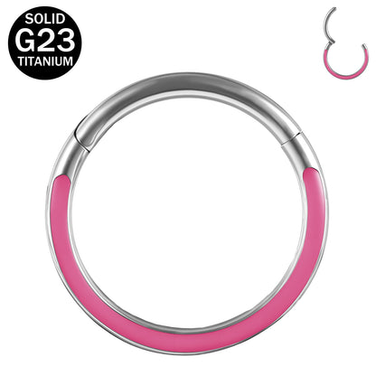 16g G23 Titanium Nose Ring Glow in the Dark Septum Ring Round Daith Earring