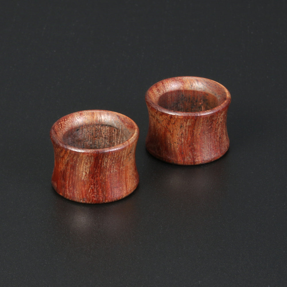 1 Pair 8-18mm Ear Plug Tunnel Wood Ear Gauges Double Flare Ear Expander Stretchers