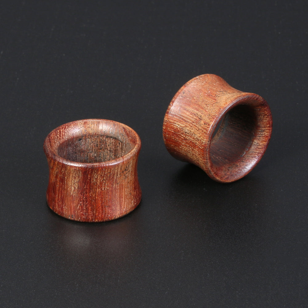 1 Pair 8-18mm Ear Plug Tunnel Wood Ear Gauges Double Flare Ear Expander Stretchers