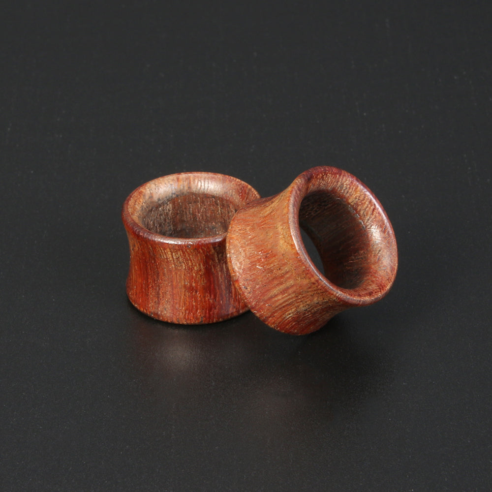 1 Pair 8-18mm Ear Plug Tunnel Wood Ear Gauges Double Flare Ear Expander Stretchers