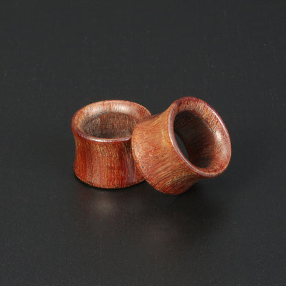 1 Pair 8-18mm Ear Plug Tunnel Wood Ear Gauges Double Flare Ear Expander Stretchers