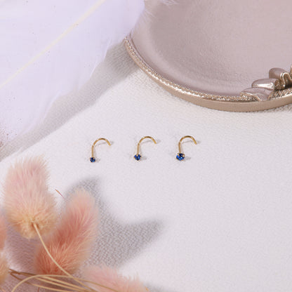 6-Pcs/Set-20G-Dark-Blue-Zircon-Nose-Studs-Piercing-Crokscrew-Nose-Rings-Gold-Plated-Nostril-Piercing