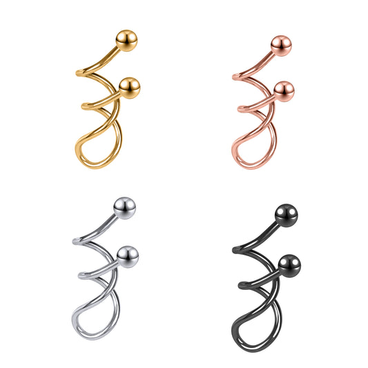 helix barbell earrings