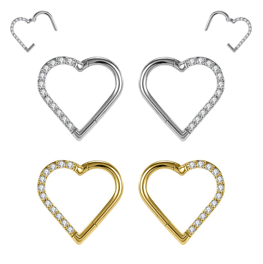 16g-g23-titanium-heart-nose-septum-clicker-crystal-conch-cartilage-helix-piercing