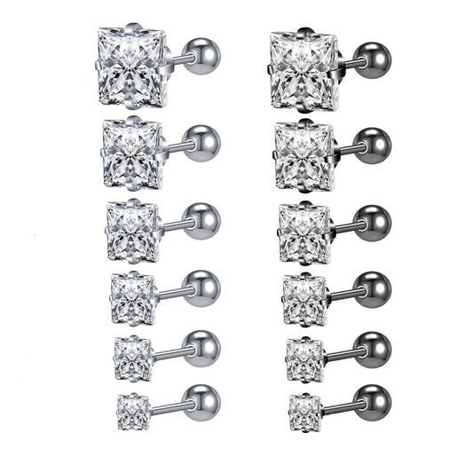 crystal earring studs