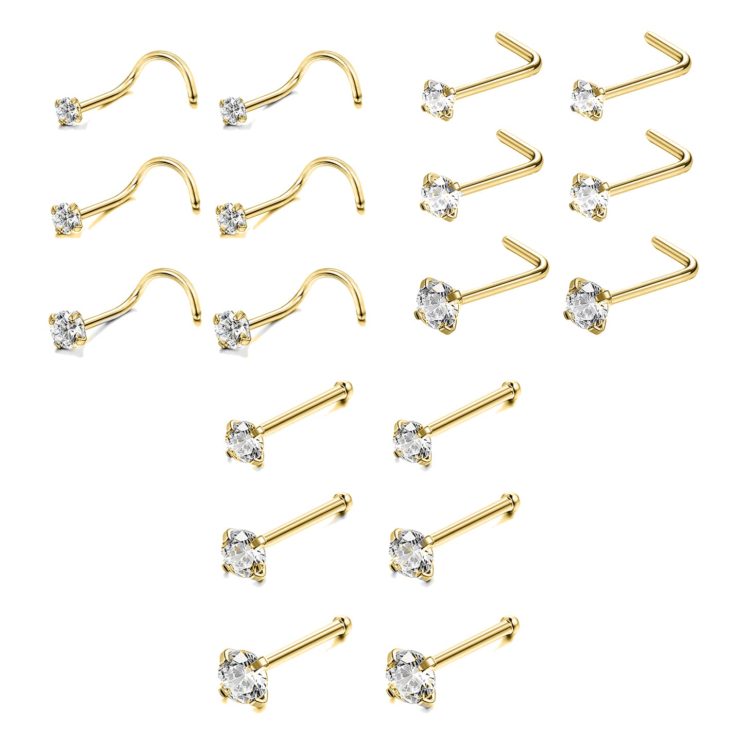 6pcs-set-gold-nose-stud-rings-crystal-nose-piercing-economic-set