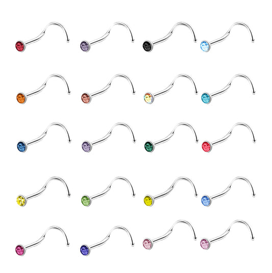 20pcs-set-20g-crystal-nose-pin-piercing-corkscrew-nose-stud