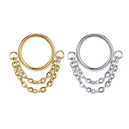 16g-gothic-double-chains-nose-septum-ring-gold-sliver-clicker-stainless-steel-helix-cartilage-piercing