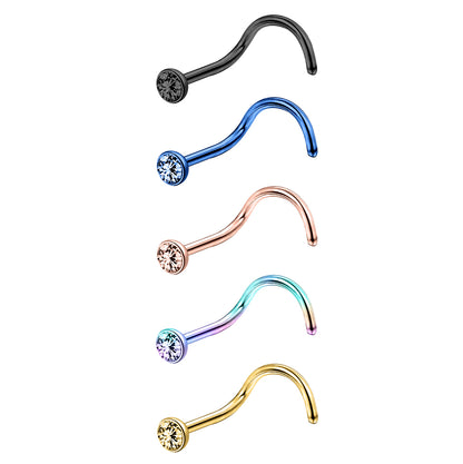 5pcs-set-20g-crystal-nose-ring-piercing-nose-corkscrew-stud