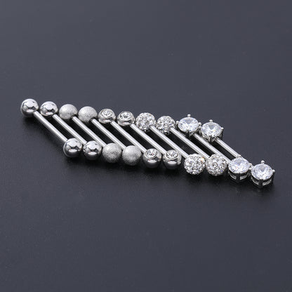 14g-Industrial-Barbell-Piercing-Round-Zirconia-Nipple-Tongue-Rings-Body-Jewelry-stud-earring-Cartilage