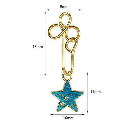 16g-gold-stainless-steel-u-shaped-nose-clip-drop-blue-star-moon-fake-nose-ring