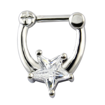 16G-Star-Septum-Clicker-Helix-Tragus-Cartilage-Piercing-White-Zirconia