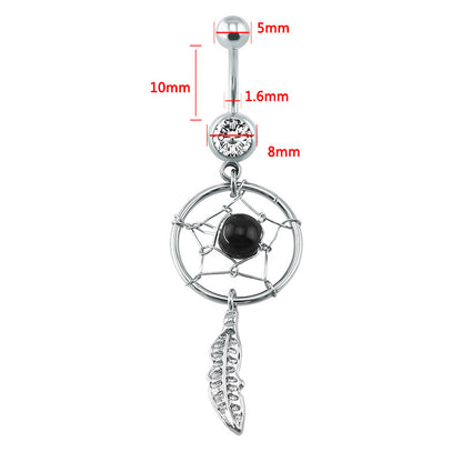 14g-Dreamcatcher-Belly-Button-Rings-Stainless-Steel-Dangle-Belly-Rings-Jewelry