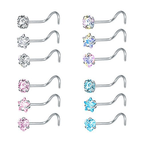 9-12pcs-20g-stainless-steel-nose-stud-ring-piercing-nose-bone-l-shaped-nose-screws-economic-set