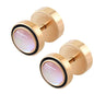 Rose Gold Men Women Stainless Steel Cheater Ear Plugs Gauges Illusion Tunnel Earring Studs