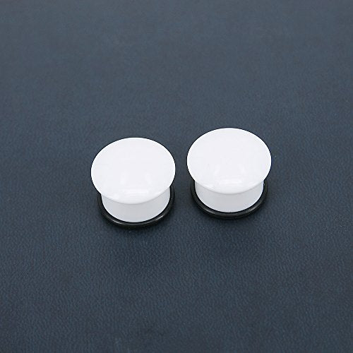 3 Pairs Single Flare Acrylic Ear Plugs Tunnel Expander Piercing Ear Gauges with O-Ring-Economic Set