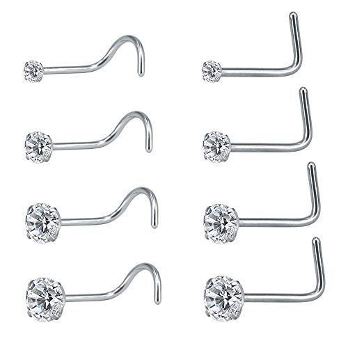 Surgical steel nose on sale rings l shaped