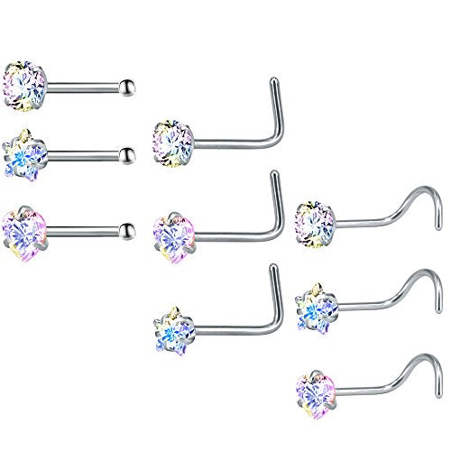 9-12pcs-20g-stainless-steel-nose-stud-ring-piercing-nose-bone-l-shaped-nose-screws-economic-set