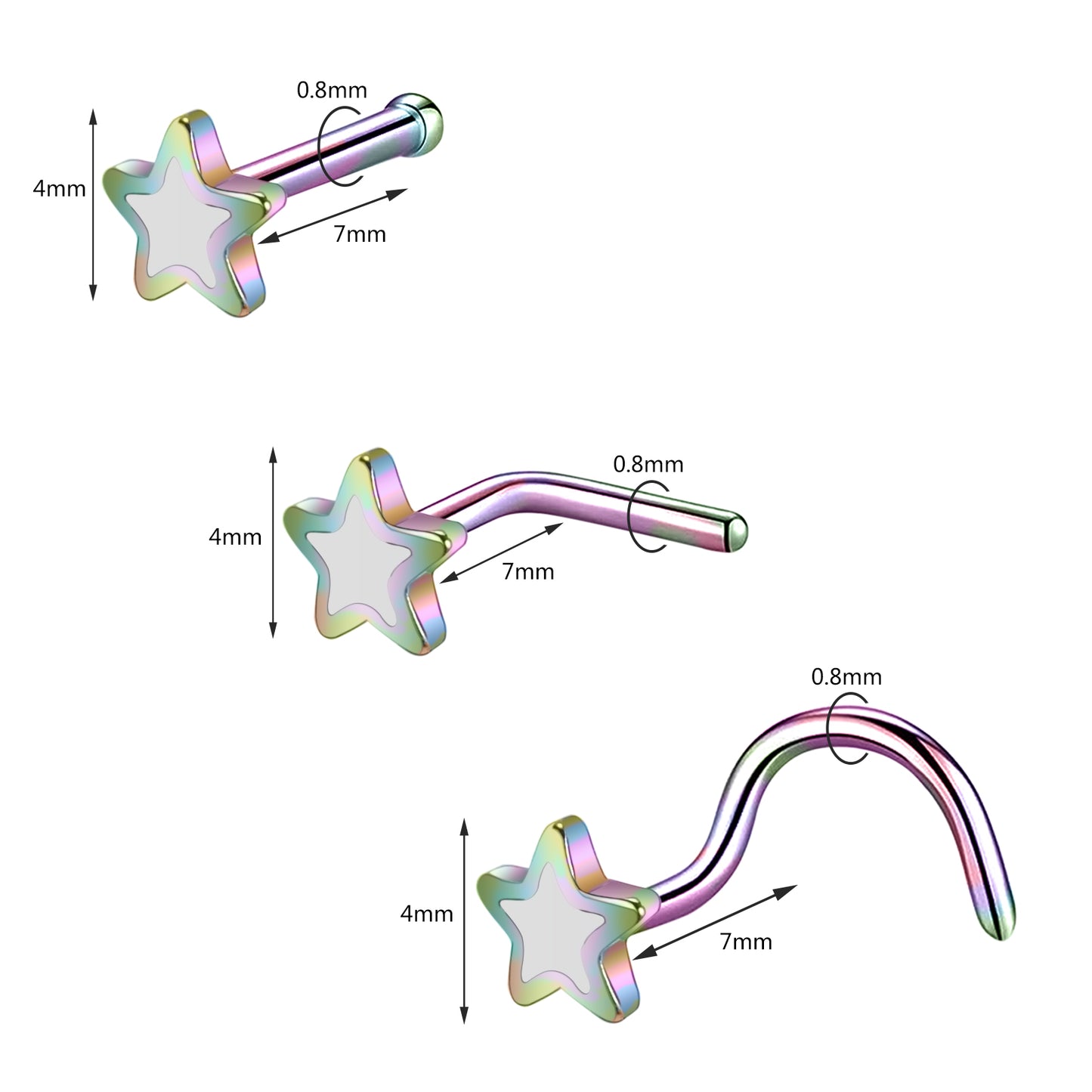 20g-rainbow-star-nose-rings-piercing-nose-bone-l-shape-curve-nose-studs