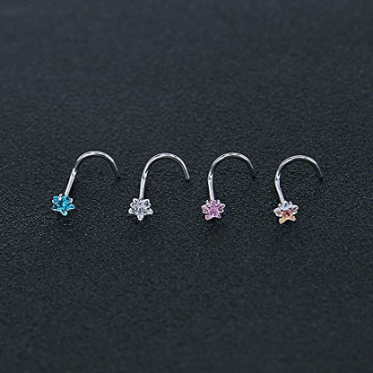 9-12Pcs 20g Stainless Steel Nose Stud Ring Piercing Nose Bone/L Shaped/Nose Screws-Economic Set