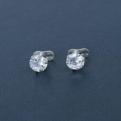 2Pcs 14g Surgical Steel Cubic Zirconia Dermal Anchor Micro Dermals Piercing