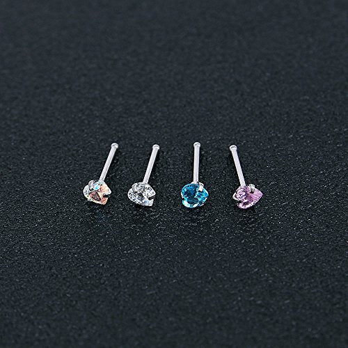 9-12Pcs 20g Stainless Steel Nose Stud Ring Piercing Nose Bone/L Shaped/Nose Screws-Economic Set