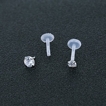 10-12Pcs 16G Bioflex Labret Monroe Lip Ring Helix Tragus Cartilage Piercing Earrings -Economic Set