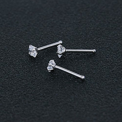 9-12Pcs 20g Stainless Steel Nose Stud Ring Piercing Nose Bone/L Shaped/Nose Screws-Economic Set