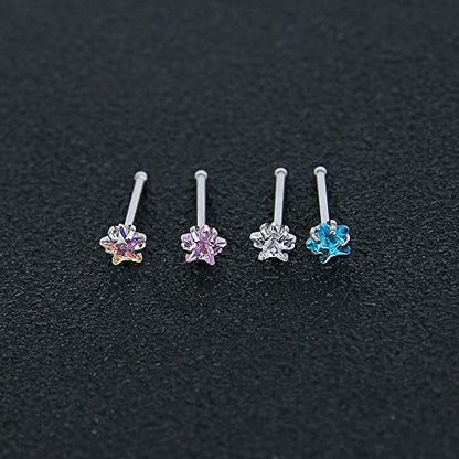 9-12Pcs 20g Stainless Steel Nose Stud Ring Piercing Nose Bone/L Shaped/Nose Screws-Economic Set