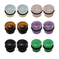 6 Pairs Mixed Stone Single Flare Ear Plugs Gauges with Silicone O-Ring - Economic Set