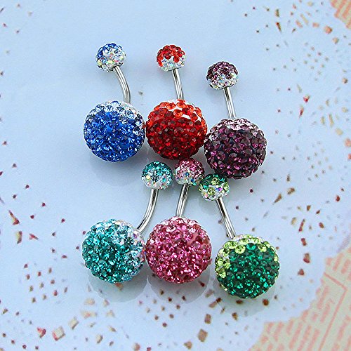 TEN MIRO 4-8Pcs Clip on Belly Button Rings Fake Belly Rings Stainless Steel  Faux Dangle Belly Button Rings Fake Navel Ring Non Piercing, Metal,  cubic-zirconia price in UAE | Amazon UAE |