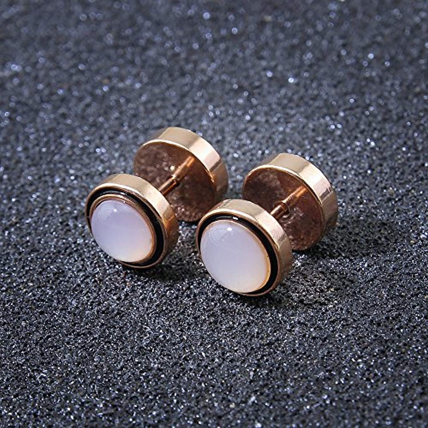 Rose Gold Plated Yellow Diamond CZ Stud Earrings Charming Bling For Men &  Women, Ideal Gift From Ffttd, $7.04 | DHgate.Com