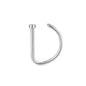 18G Simple Plated Nose Rings D Shape Nostril Rings Piercing