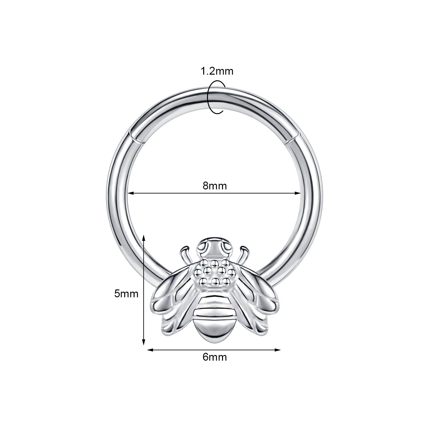 16g-nose-septum-clicker-ring-bee-cartilage-helix-piercing