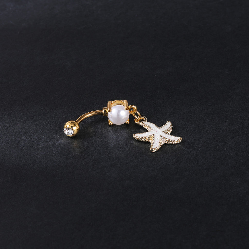 starfish belly button ring