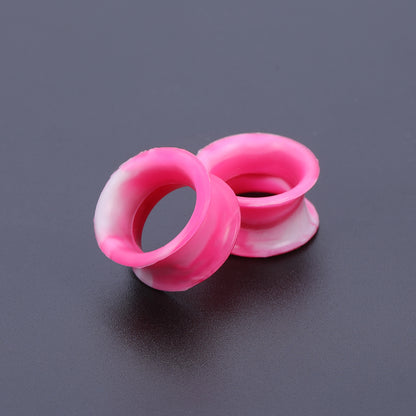 5-22mm-Thin-Silicone-Flexible-Blue-Green-Orange-Ear-Tunnels-Double-Flared-Expander-Ear-plug