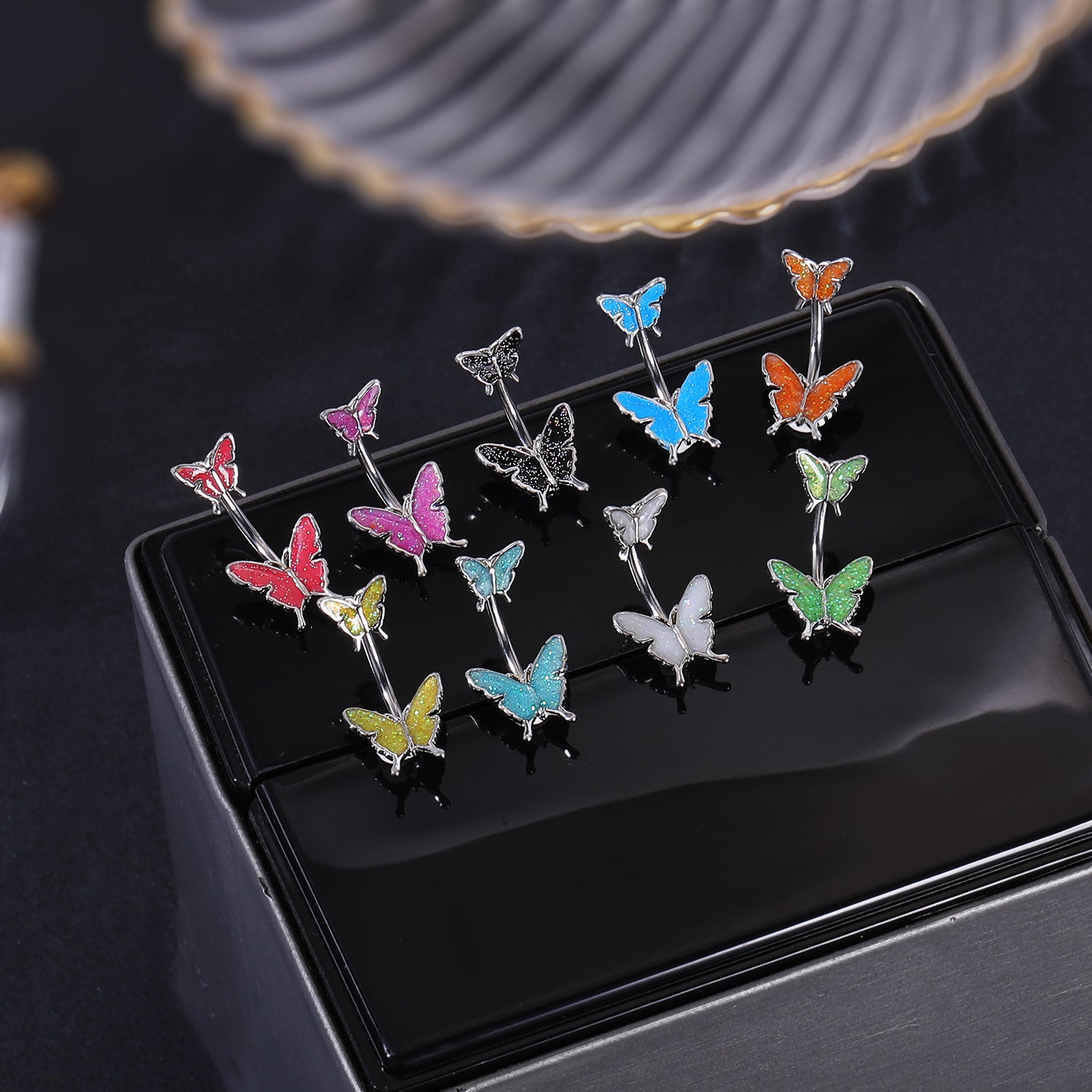 butterfly-epoxy-colorful-belly-button-rings