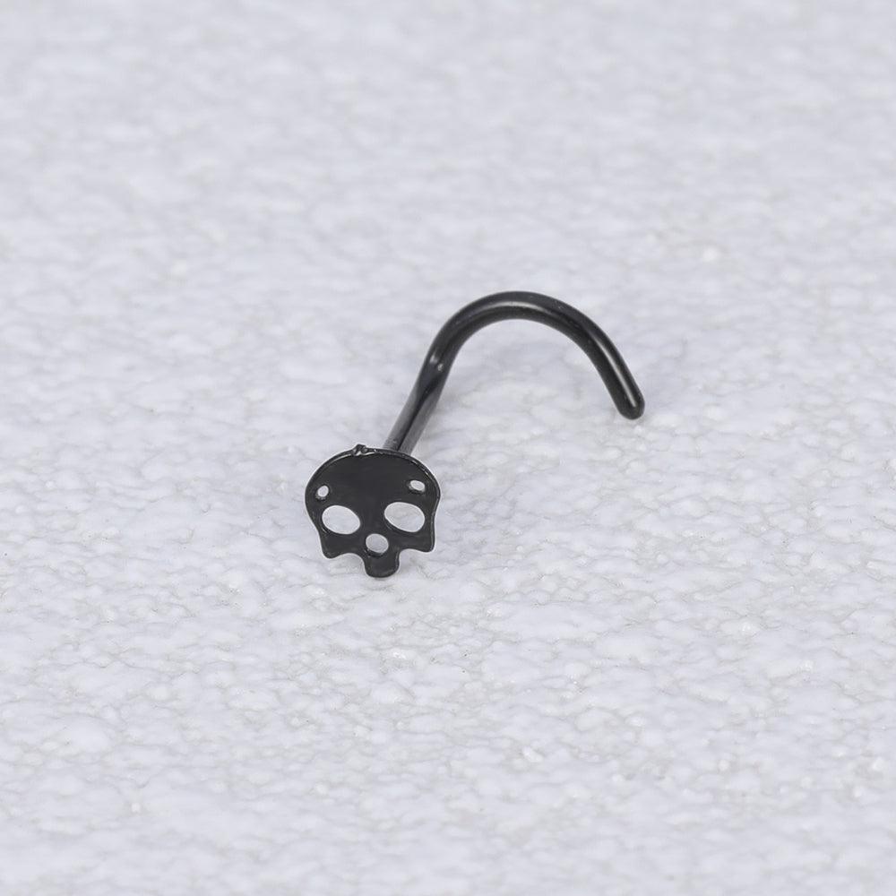 1Pc-20g-Stainless-Steel-Nose-Stud-Piercing-Skull-Shaped-Nose-Screws