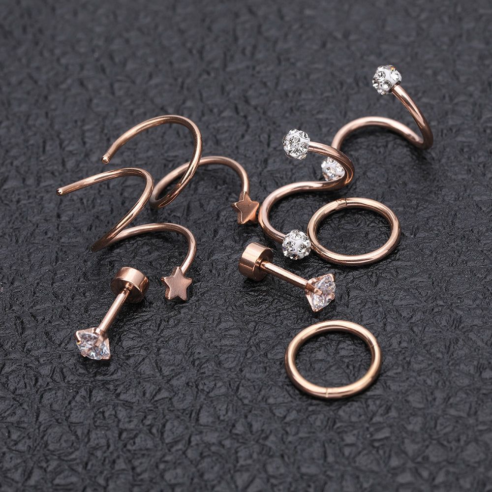 8pcs-set-star-crystal-stud-earring-rose-gold-ear-stud-economic-set