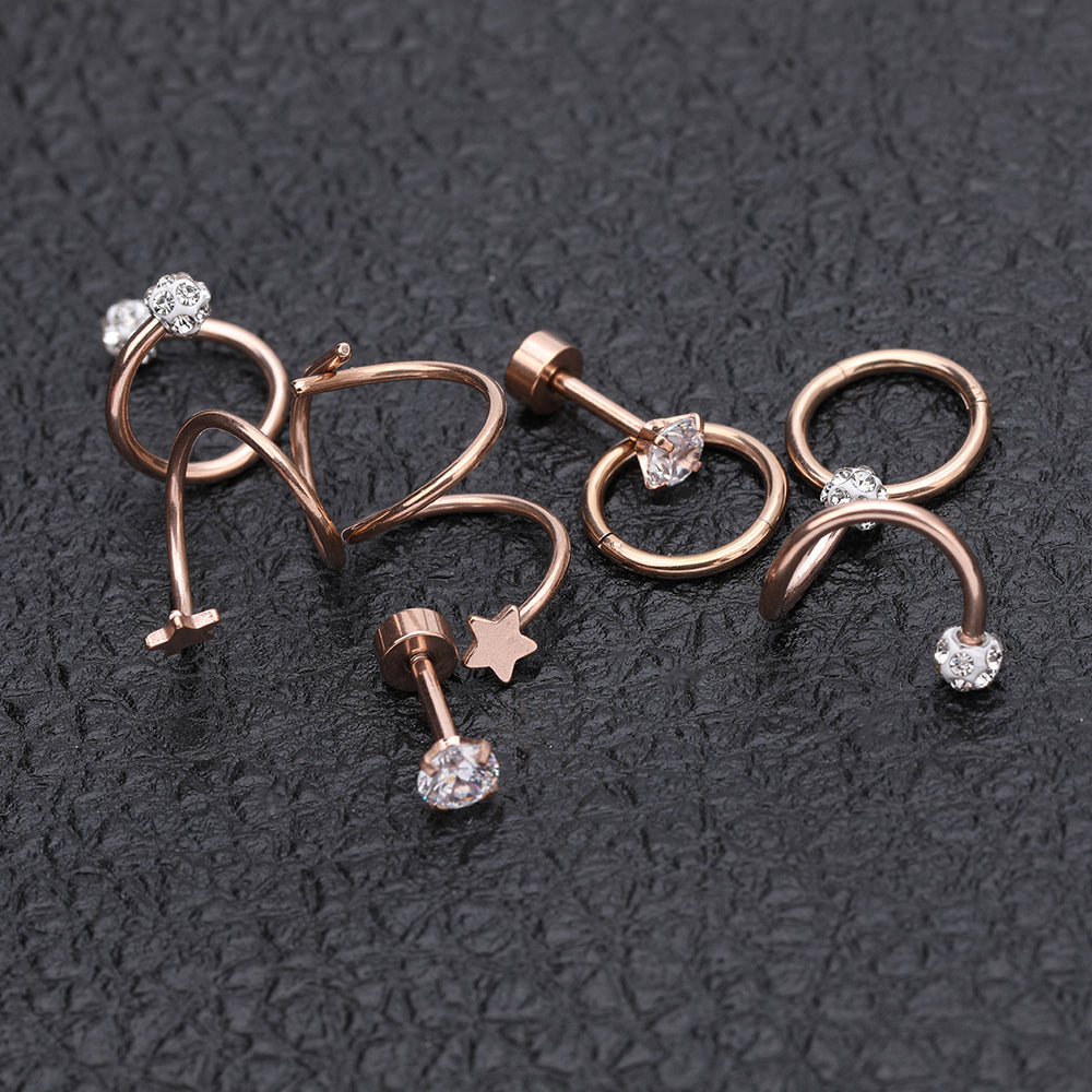 8pcs-set-star-crystal-stud-earring-rose-gold-ear-stud-economic-set