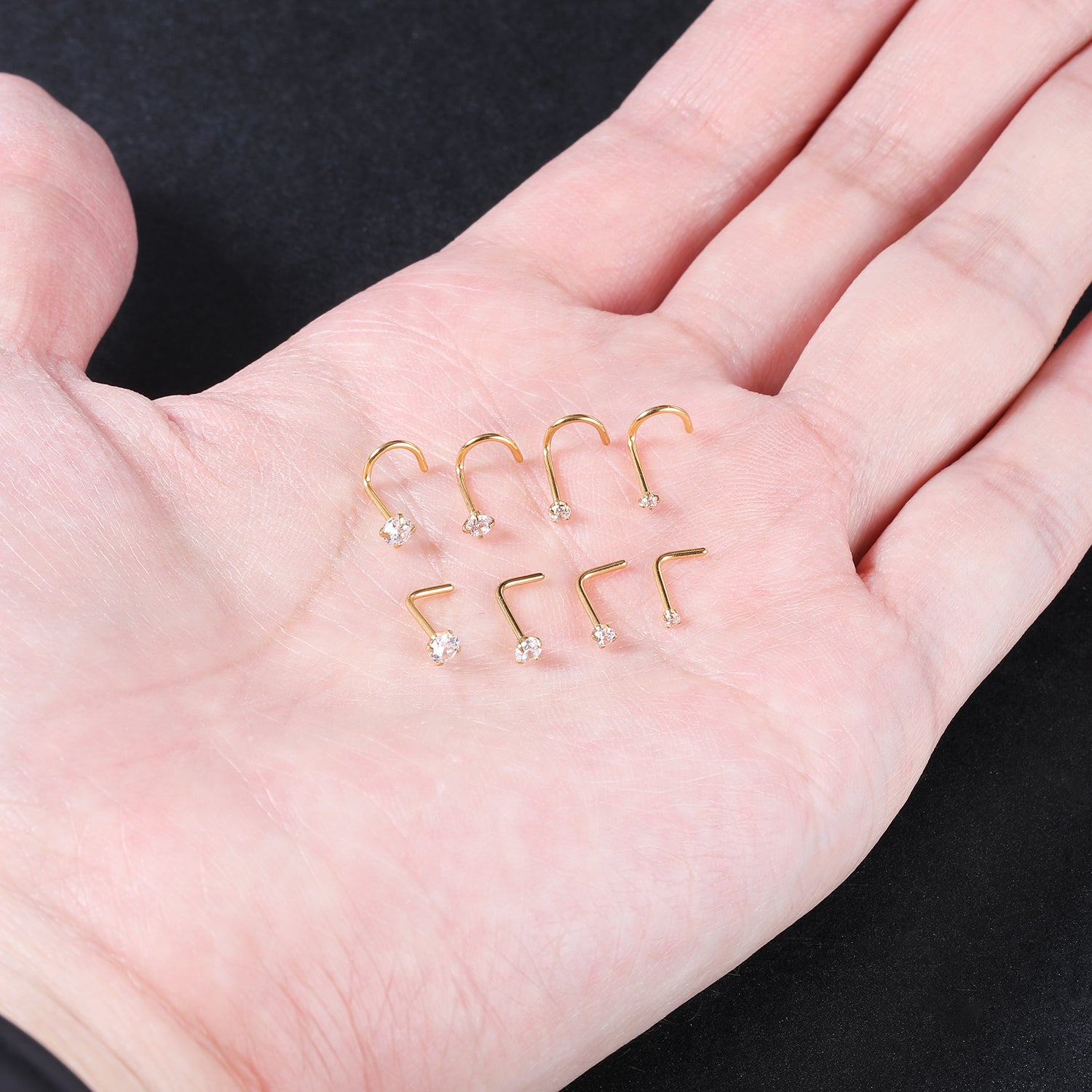 8pcs-set-cz-nose-piercing-l-shaped-screws-gold-nose-rings-economic-set