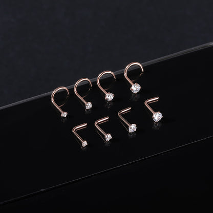 8pcs-set-cz-nose-piercing-l-shaped-screws-rose-gold-nose-rings-economic-set