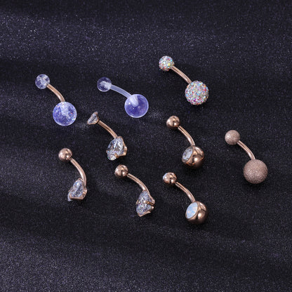 14g-Rose-Gold-Belly-Button-Rings-Crystal-Opal-Navel-Piercing