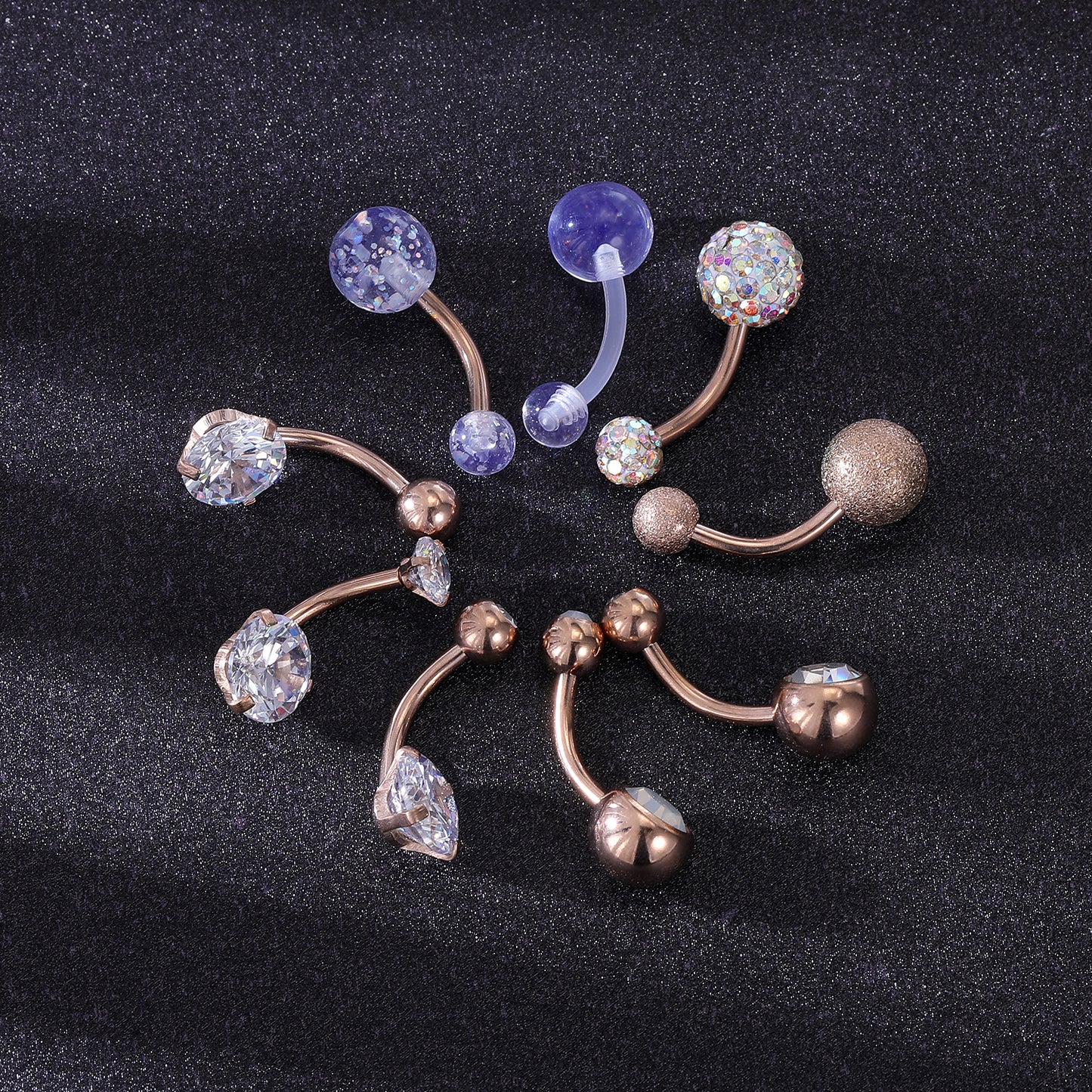 14g-Rose-Gold-Belly-Button-Rings-Crystal-Opal-Navel-Piercing