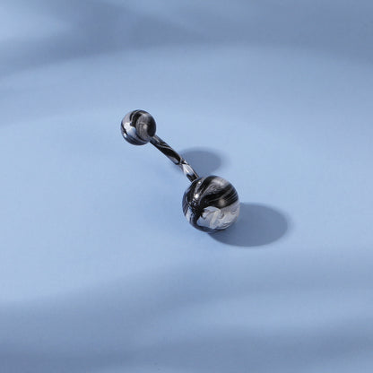 Steel-Balls-Painting-Belly-Button-Rings 