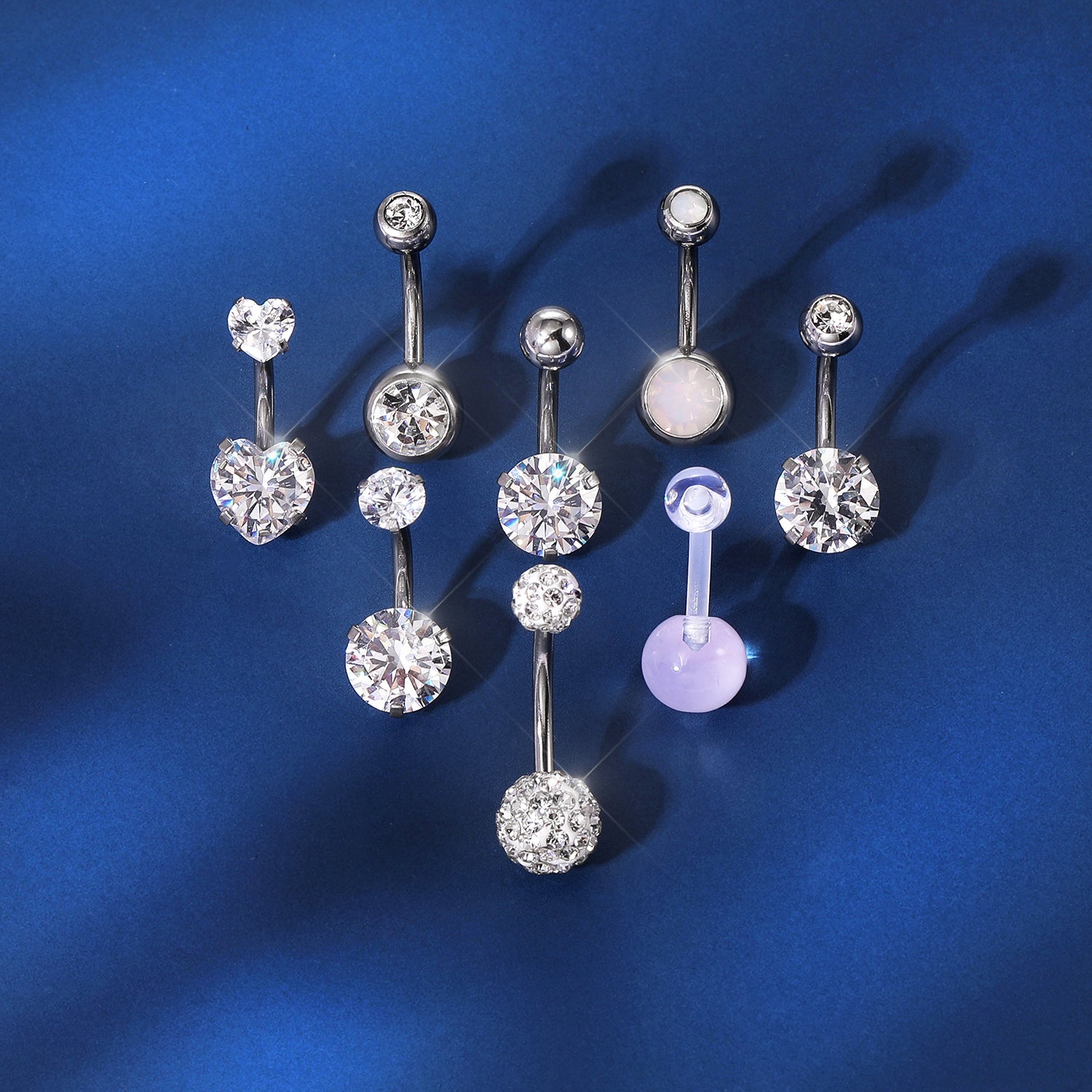 8-pcs-set-14g-crystal-belly-button-rings-opal-navel-piercing-jewelry-economic-set